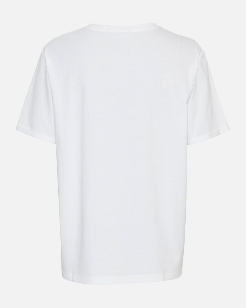 T-shirt en coton bio blanc oversized