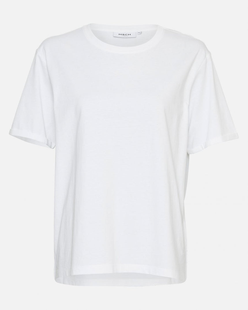 T-shirt en coton bio blanc oversized