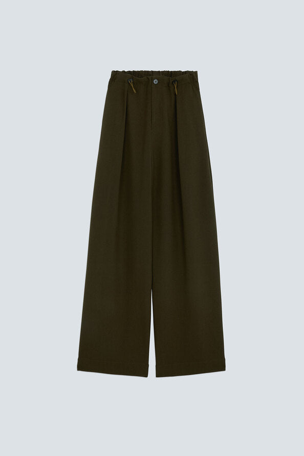 Pantalon large kaki