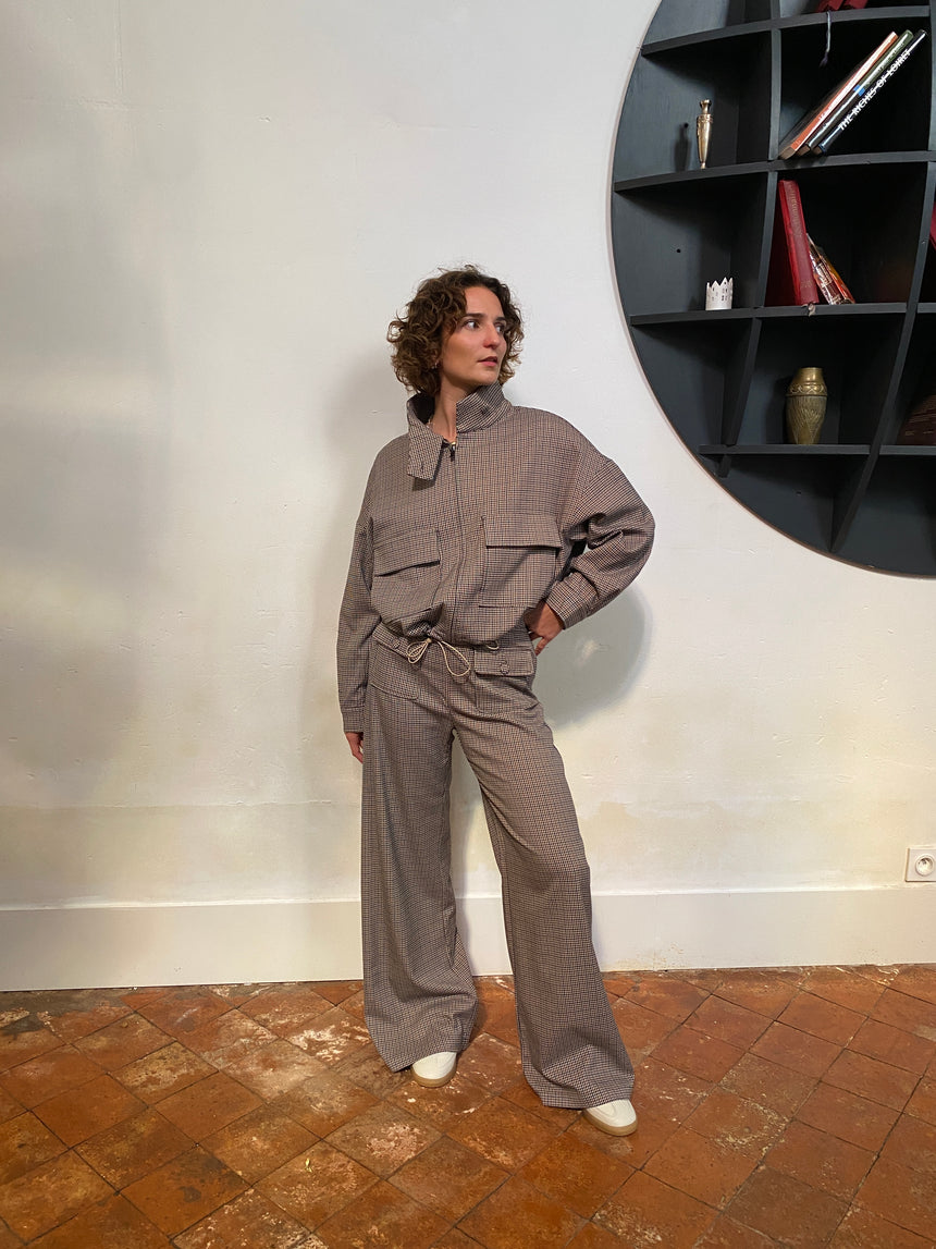 Pantalon petits carreaux