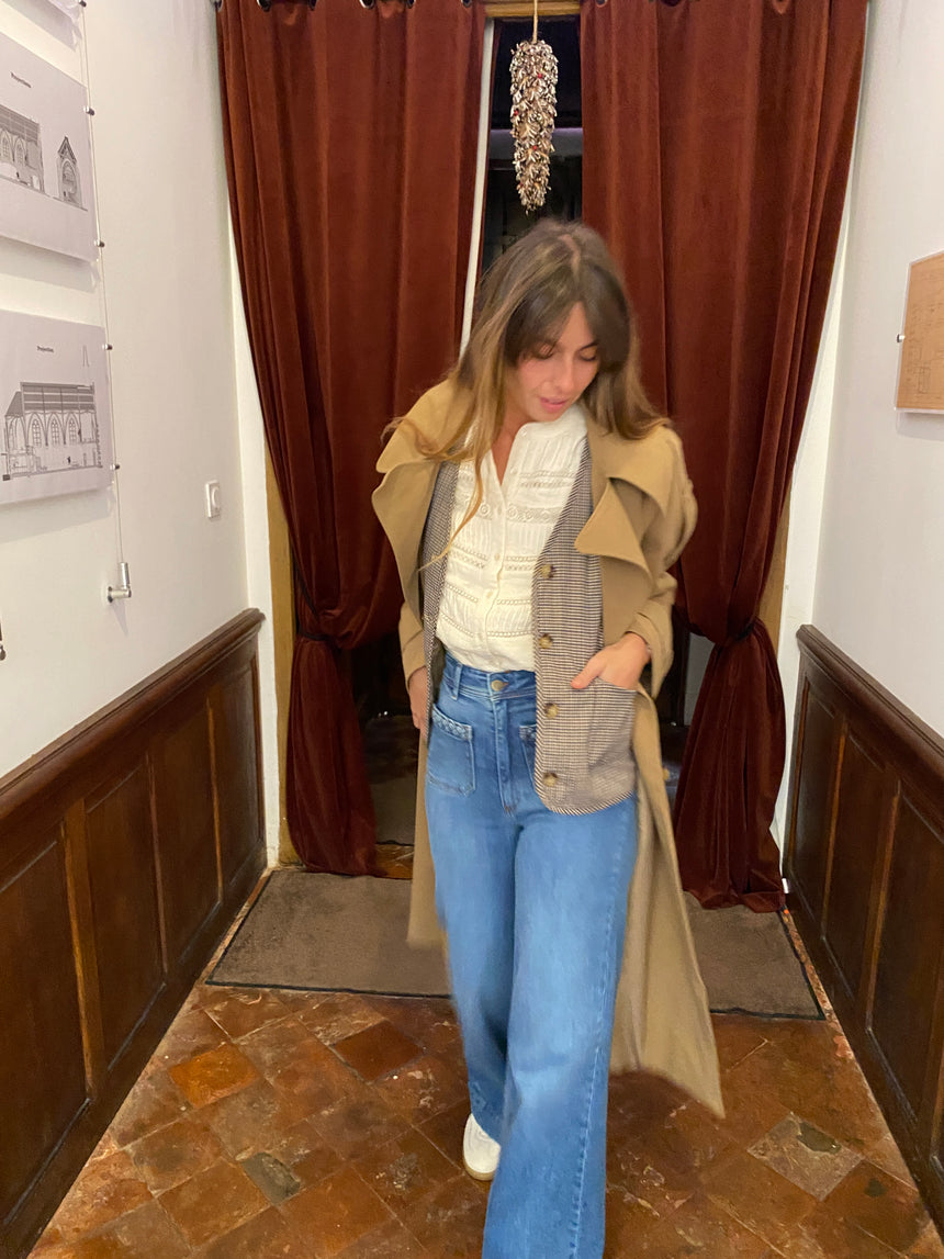 Trench-coat oversized