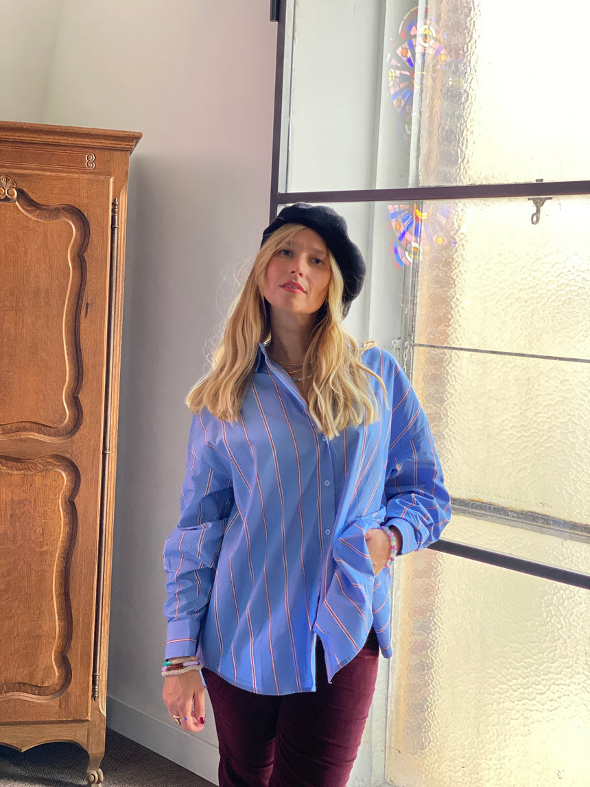 Chemise rayée oversized