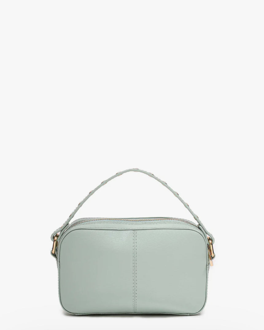 Mini bag en cuir vert d’eau