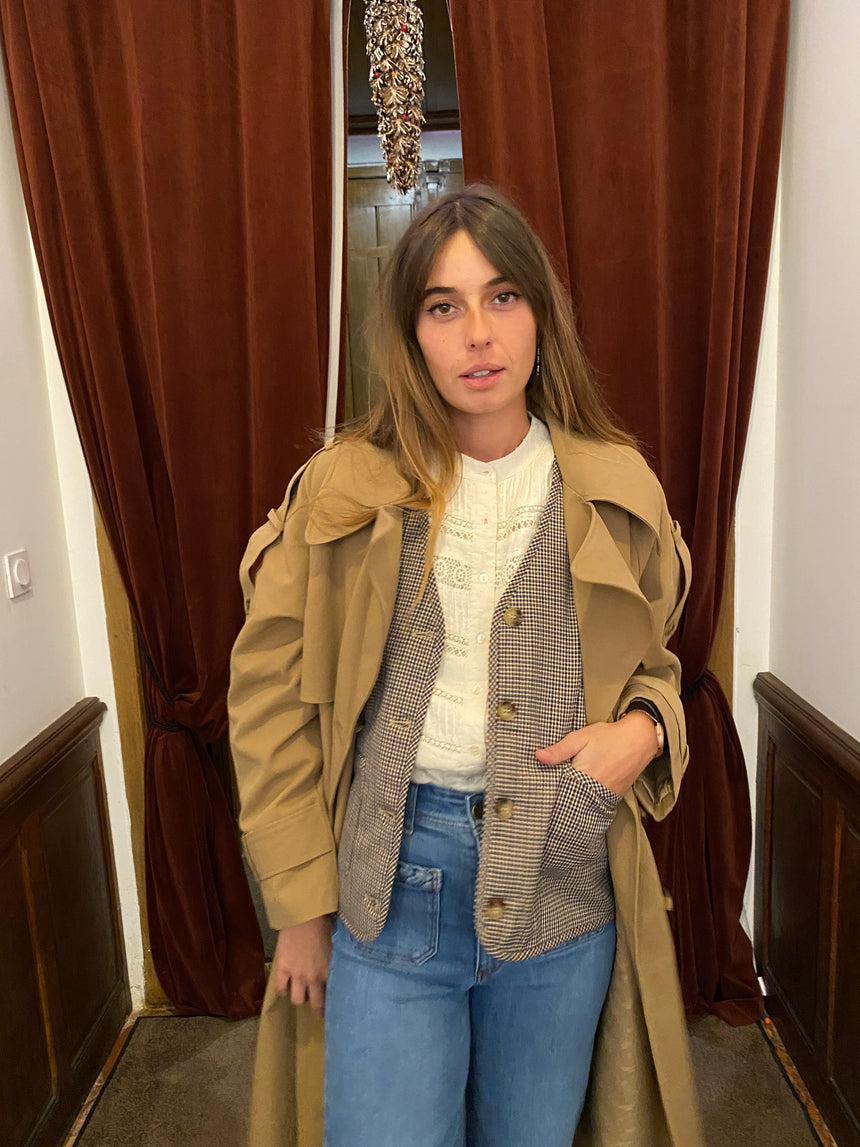 Trench-coat oversized