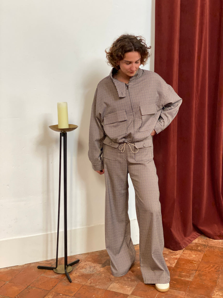 Pantalon petits carreaux