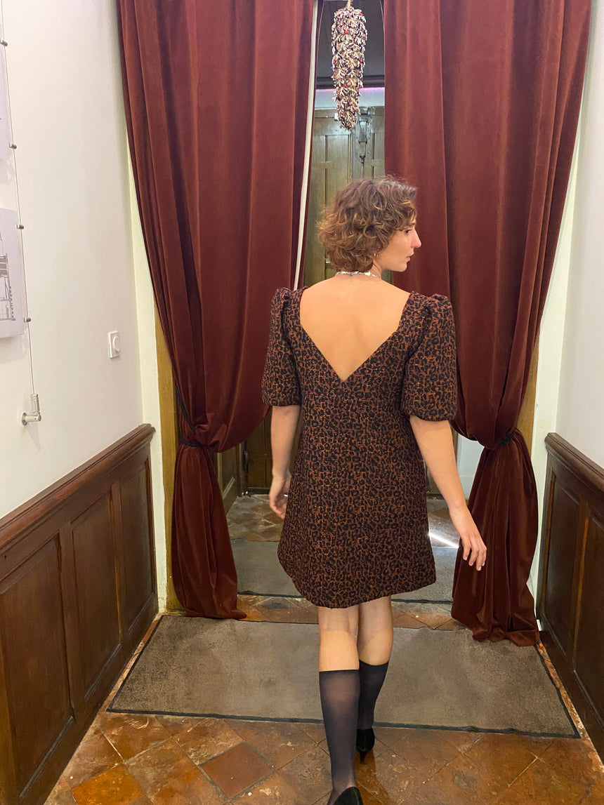 Robe en jacquard Leo