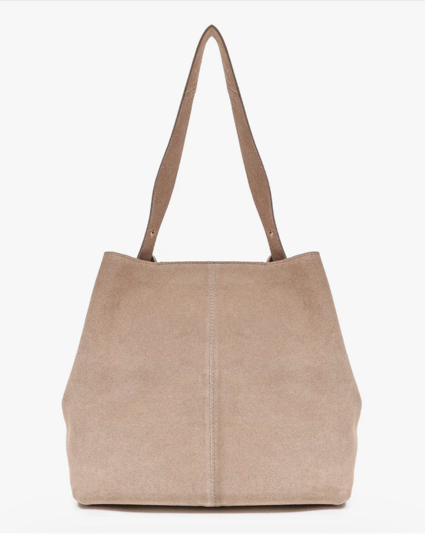 Sac cabas en cuir beige