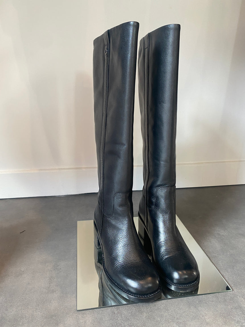 Bottes cavalière noire