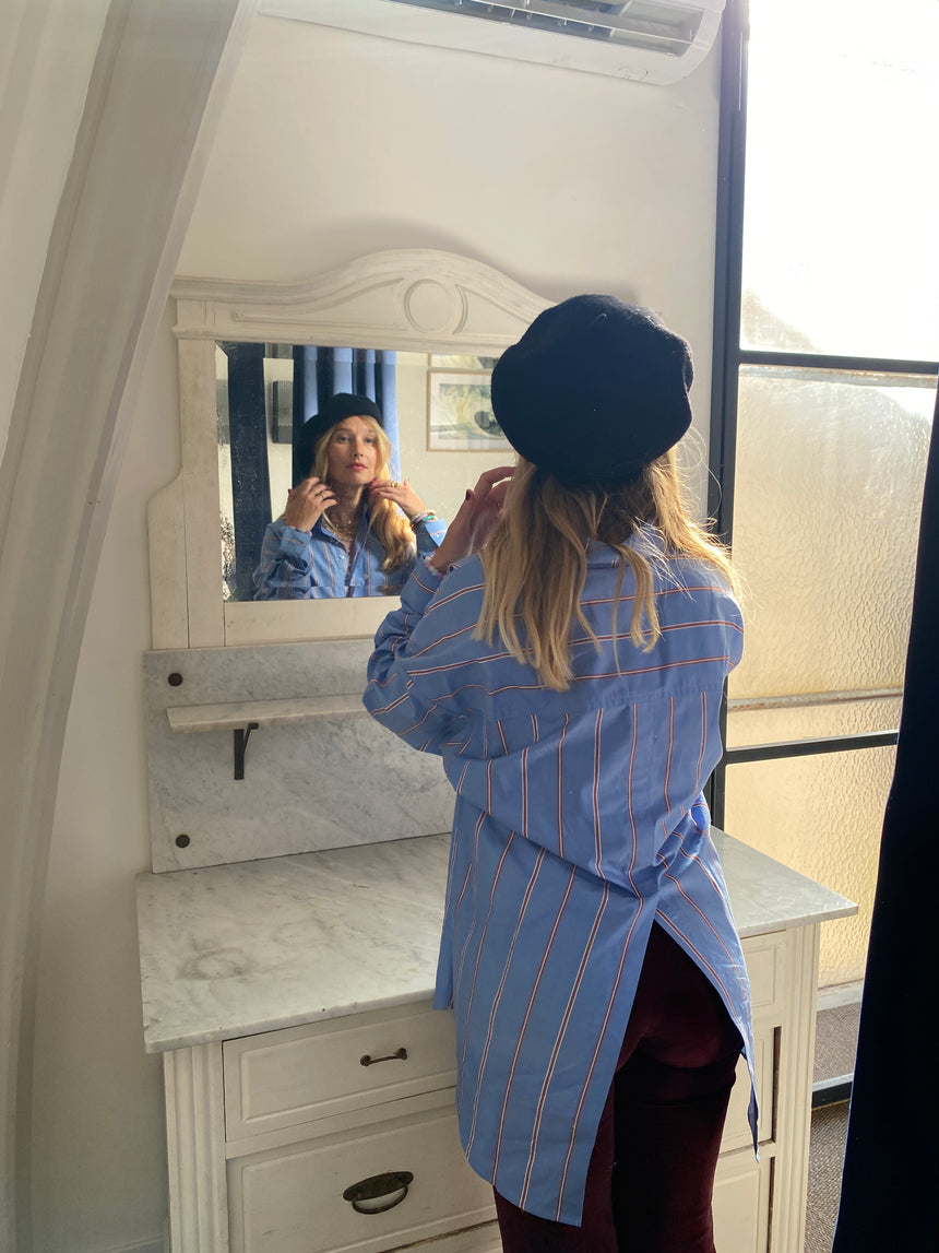 Chemise rayée oversized