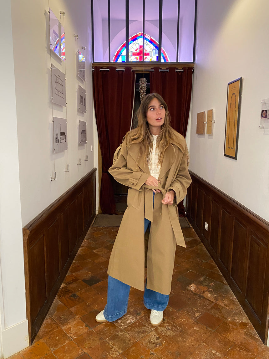 Trench-coat oversized