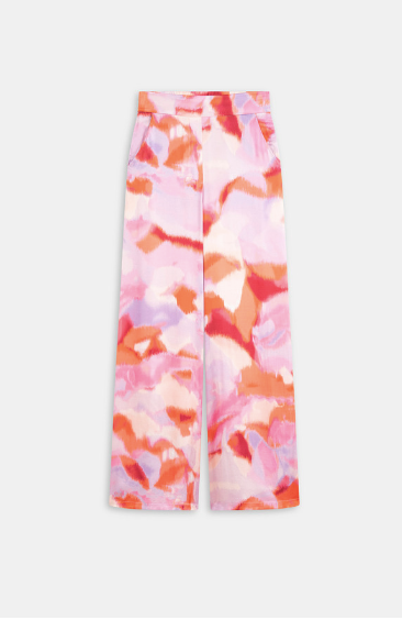 Pantalon large imprimé
