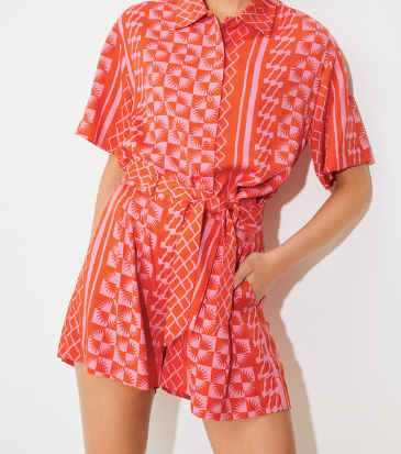 Short Imprimé taille haute
