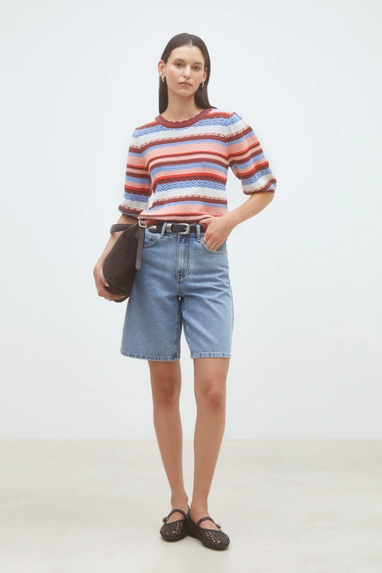 bermuda en jean