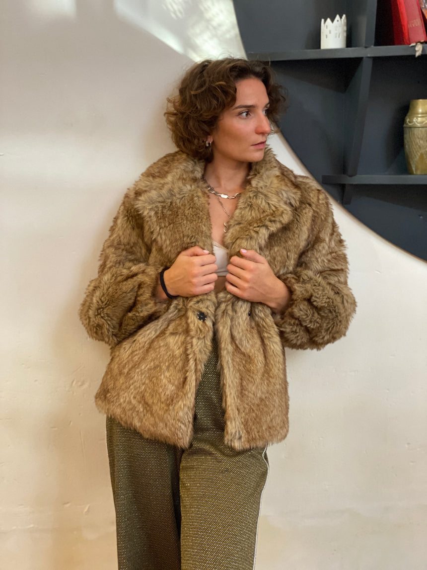 Blouson en fausse fourrure