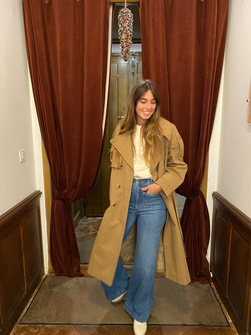 Trench-coat oversized