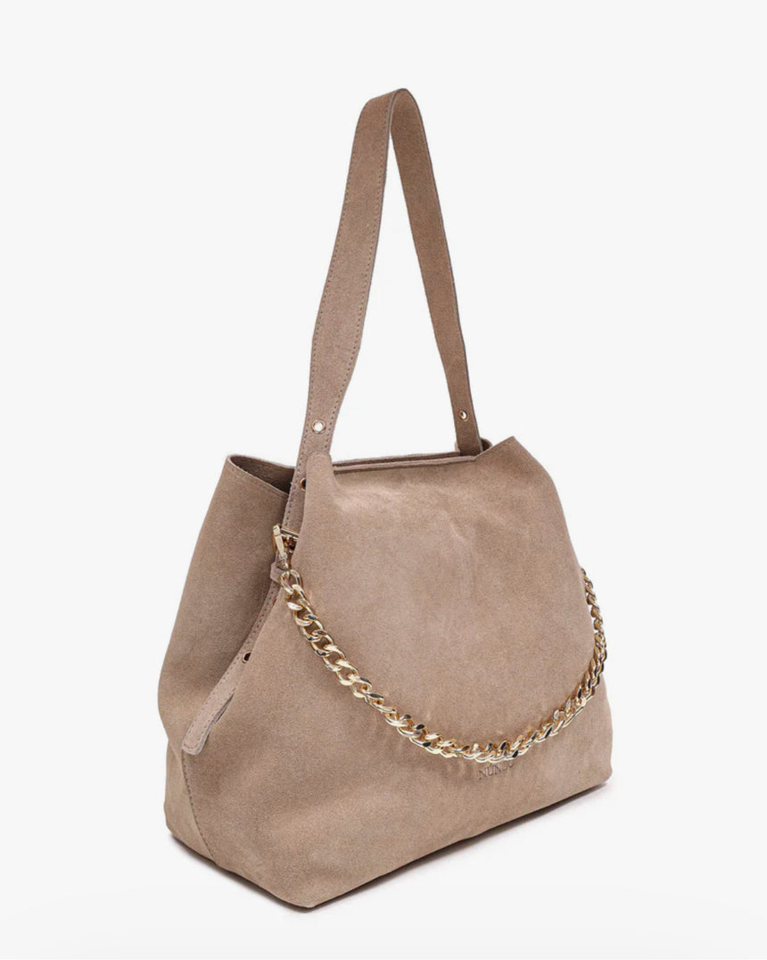 Sac cabas en cuir beige