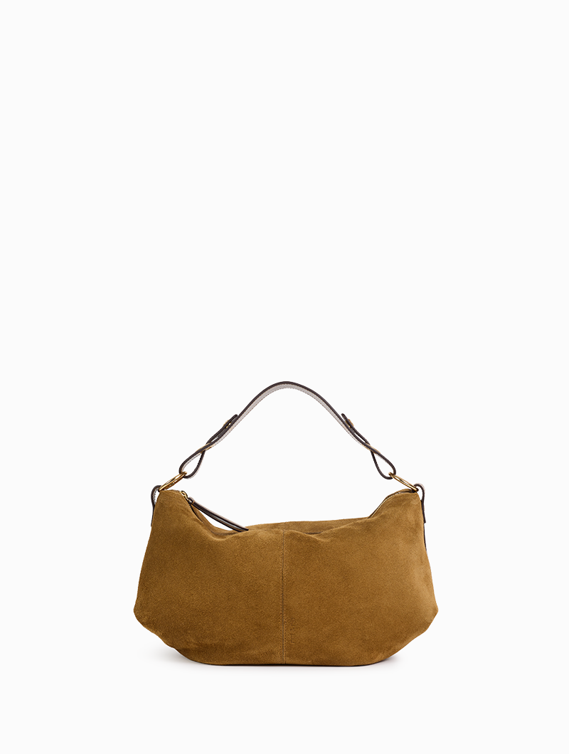Sac en cuir suède tabac
