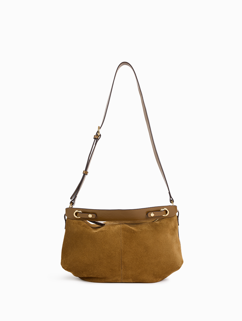Sac en cuir suède tabac