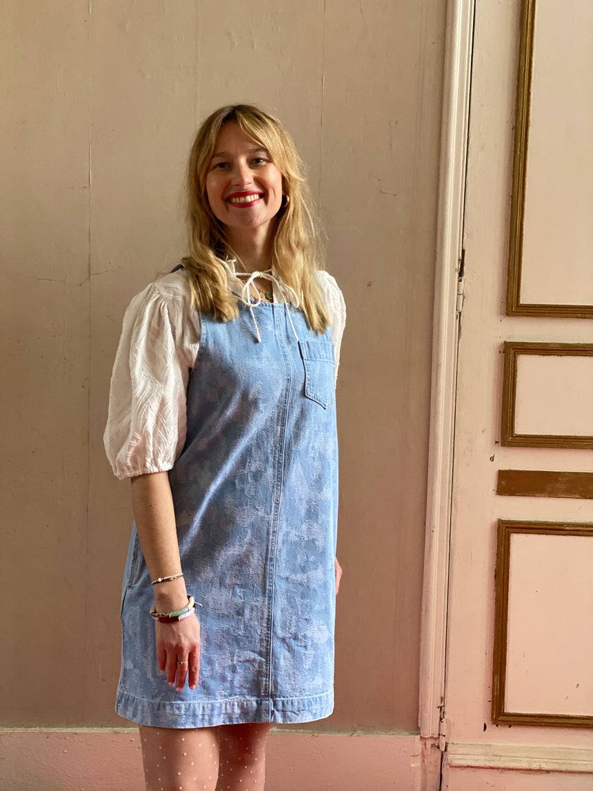 Robe en denim souple