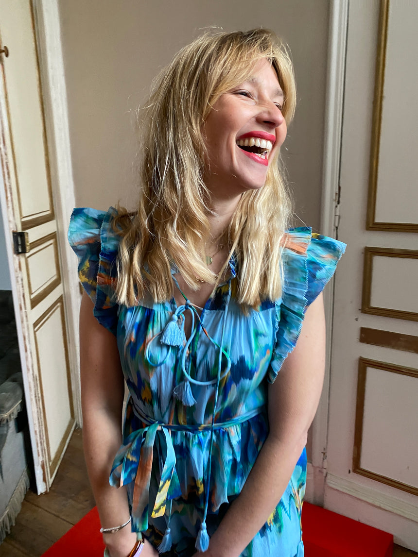 Robe longue imprimée