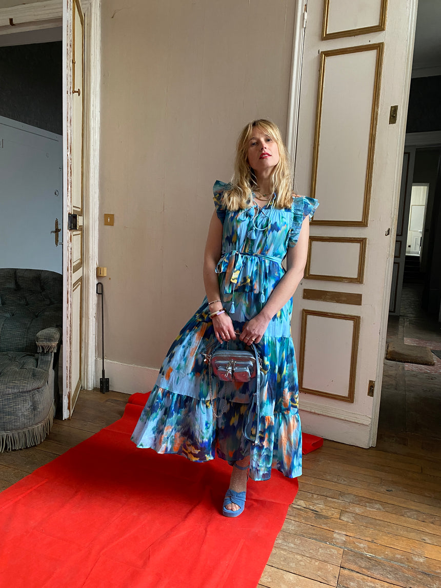 Robe longue imprimée