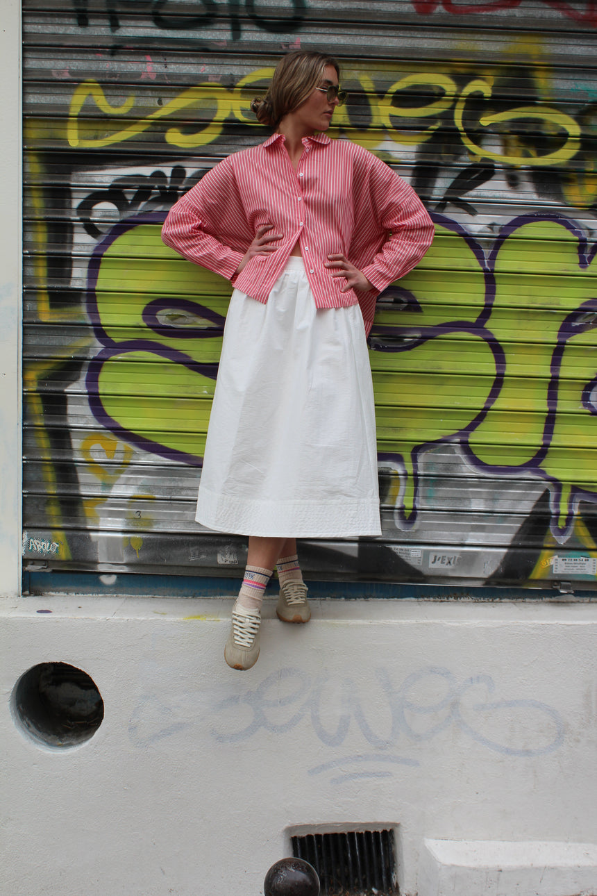 Jupe blanche en coton