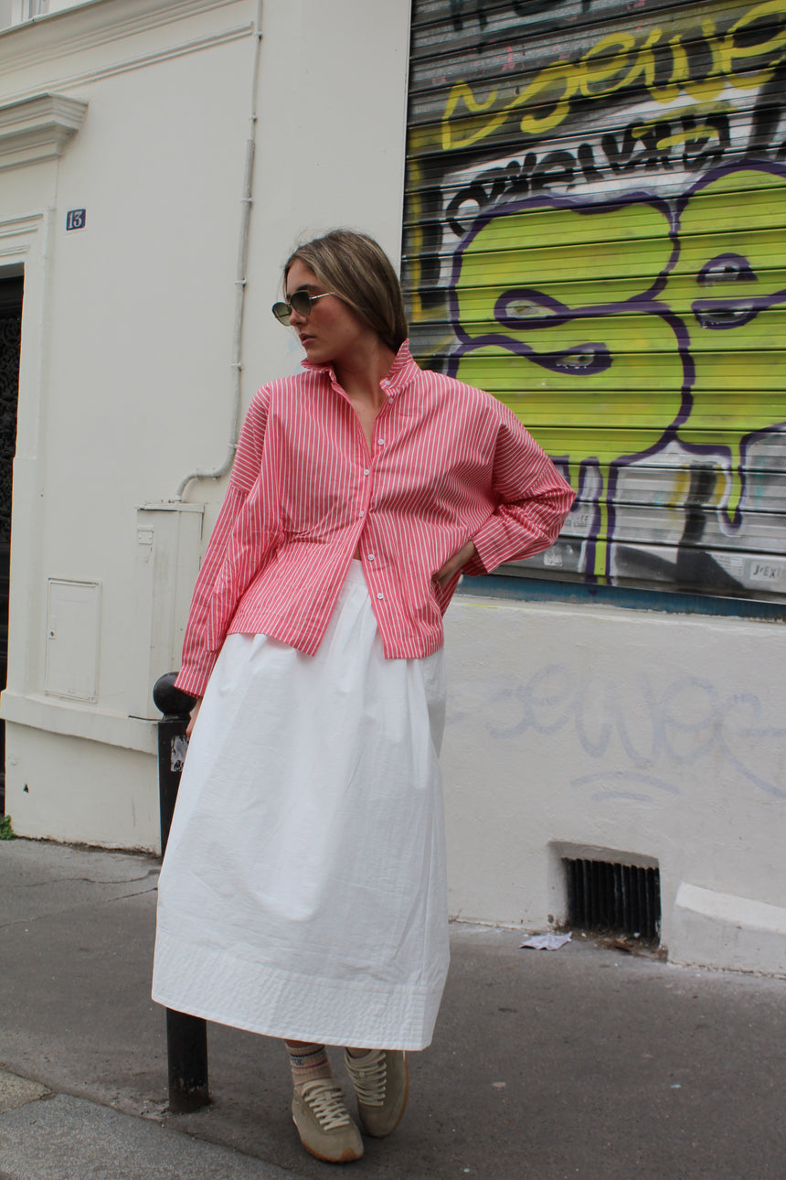 Jupe blanche en coton