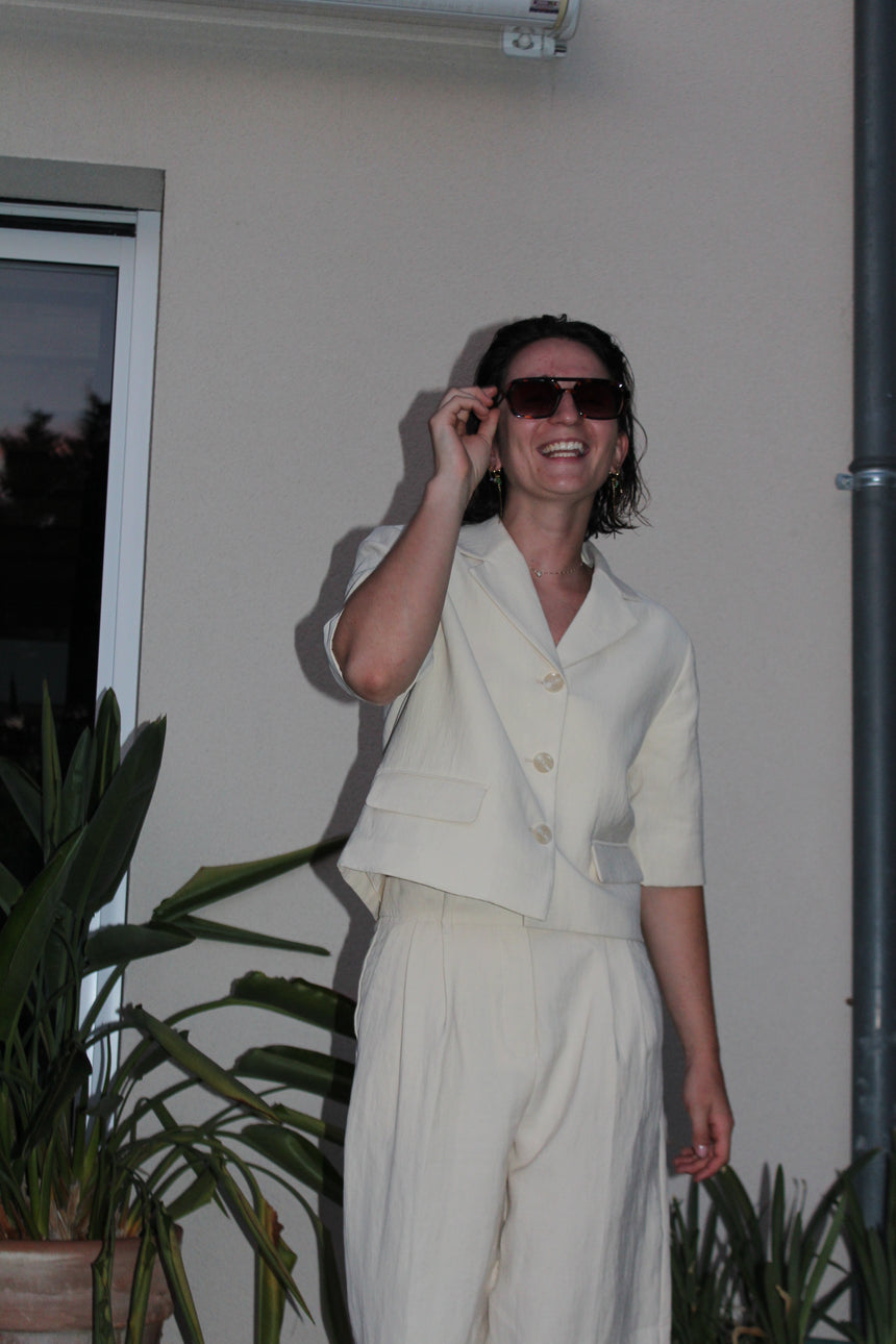 Veste tailleur cropped
