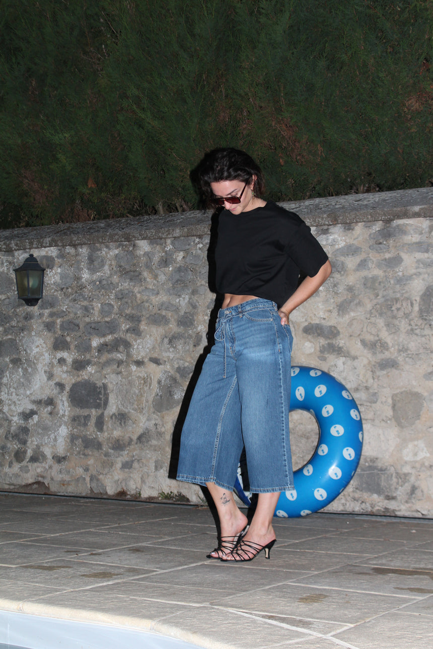 Bermuda long en jean