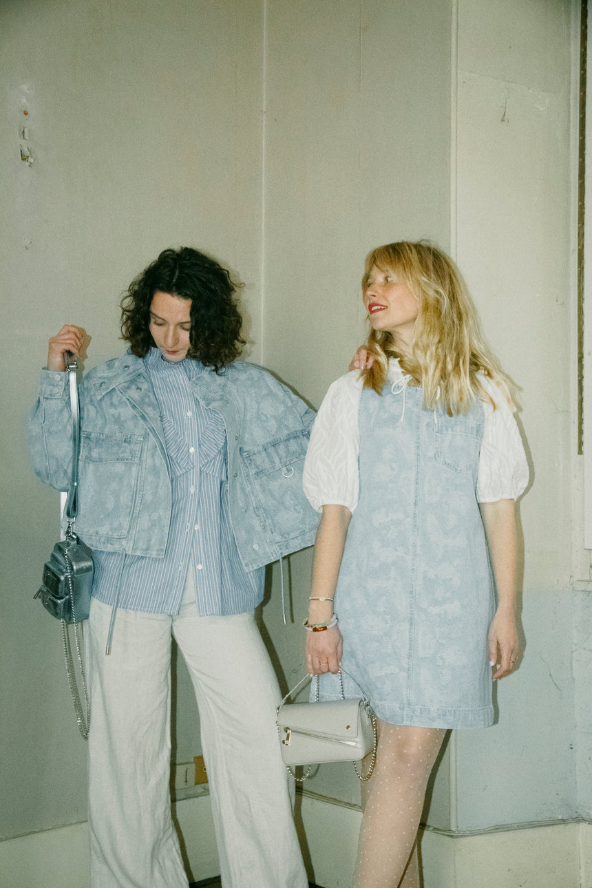 Robe en denim souple