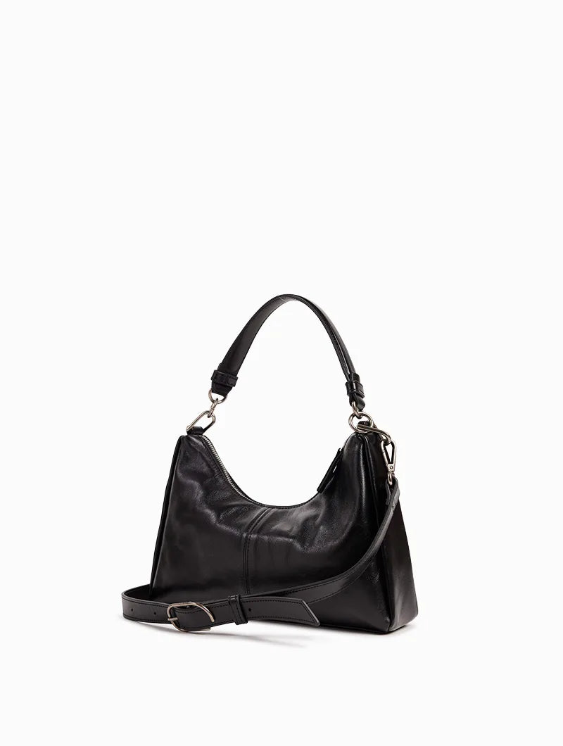 Sac en cuir noir REGINA