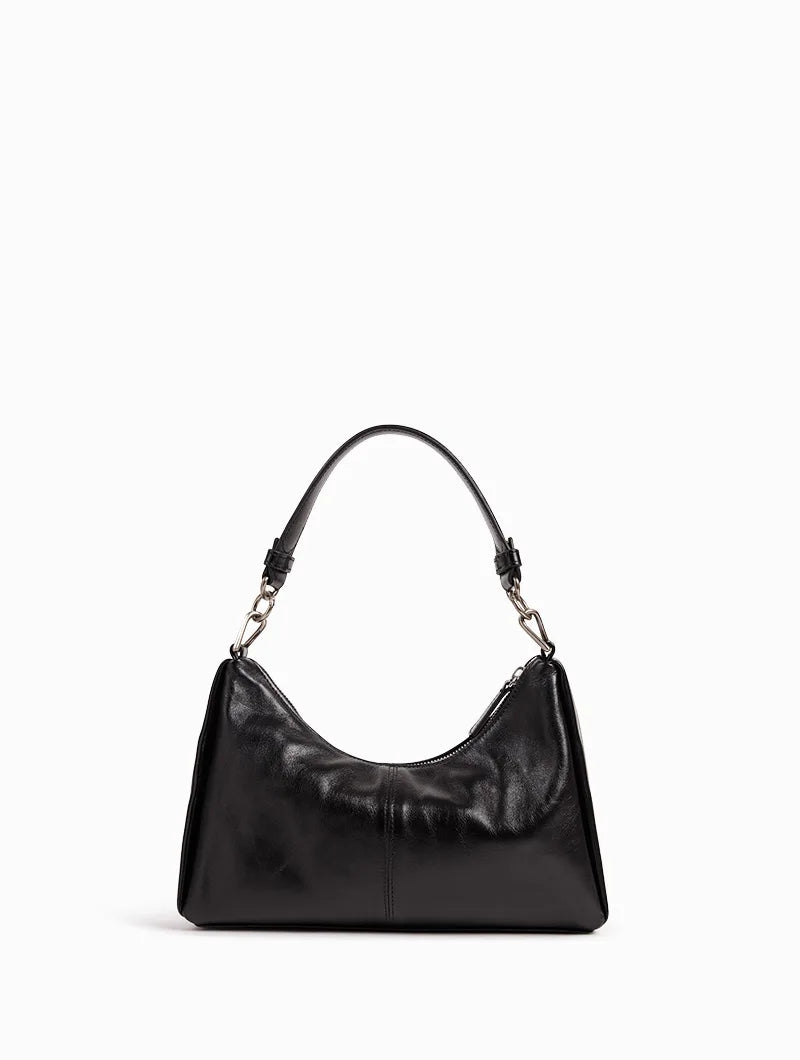 Sac en cuir noir REGINA