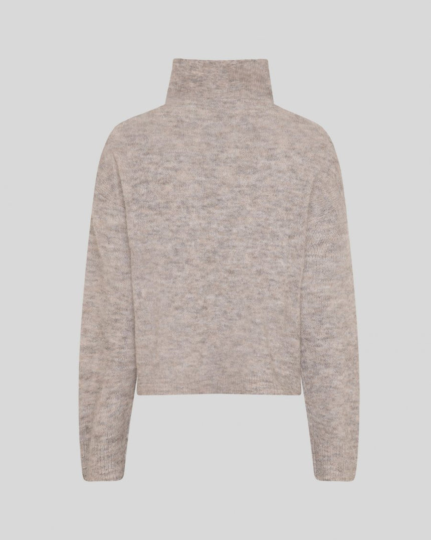 Pull beige chiné