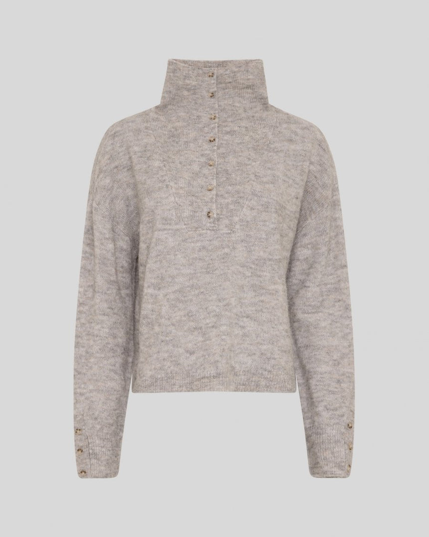 Pull beige chiné