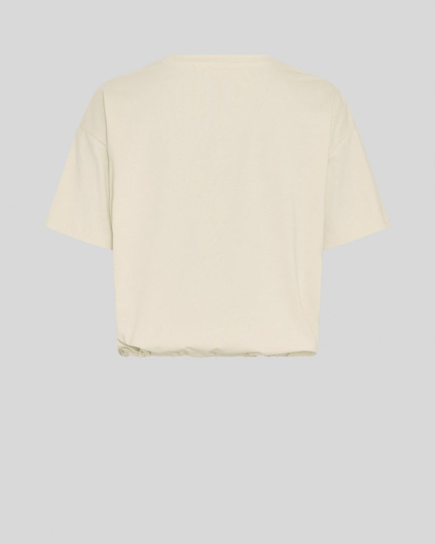 t-shirt oversized crème