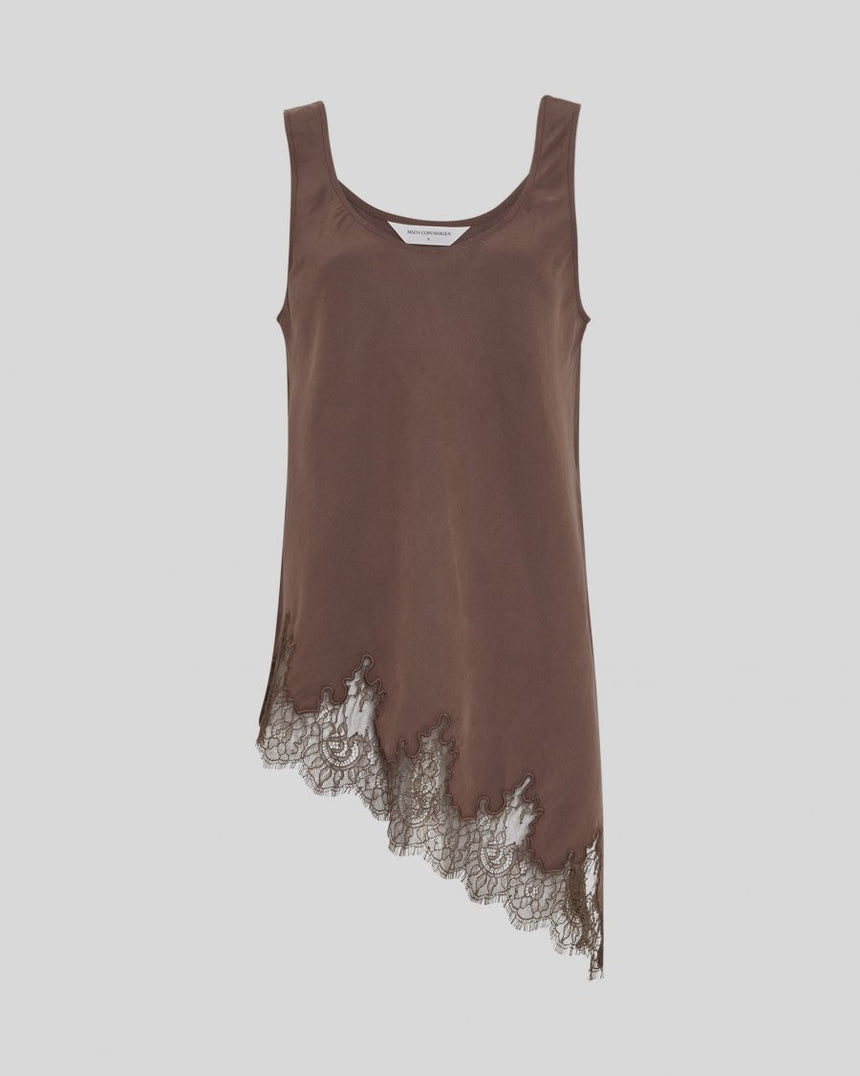 Top asymétrique chocolat