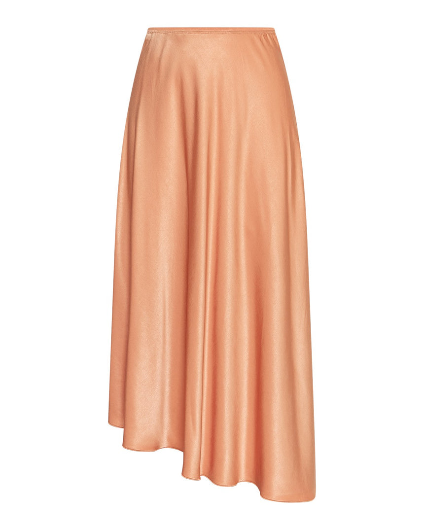 jupe en satin asymétrique