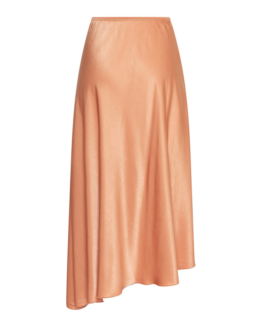 jupe en satin asymétrique