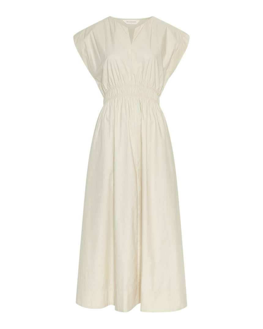 Robe en coton beige